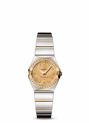 Omega Constellation Quartz 24 Polished Stainless Steel / Yellow Gold / Diamond / Champagne Supernova 123.25.24.60.58.002 (12325246058002)